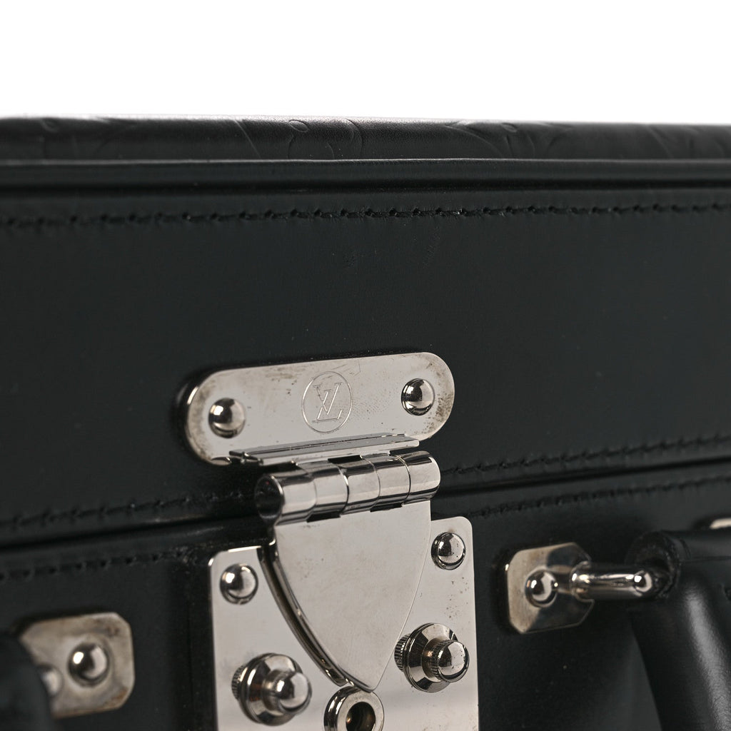 Monogram Glace Valisette MM Black