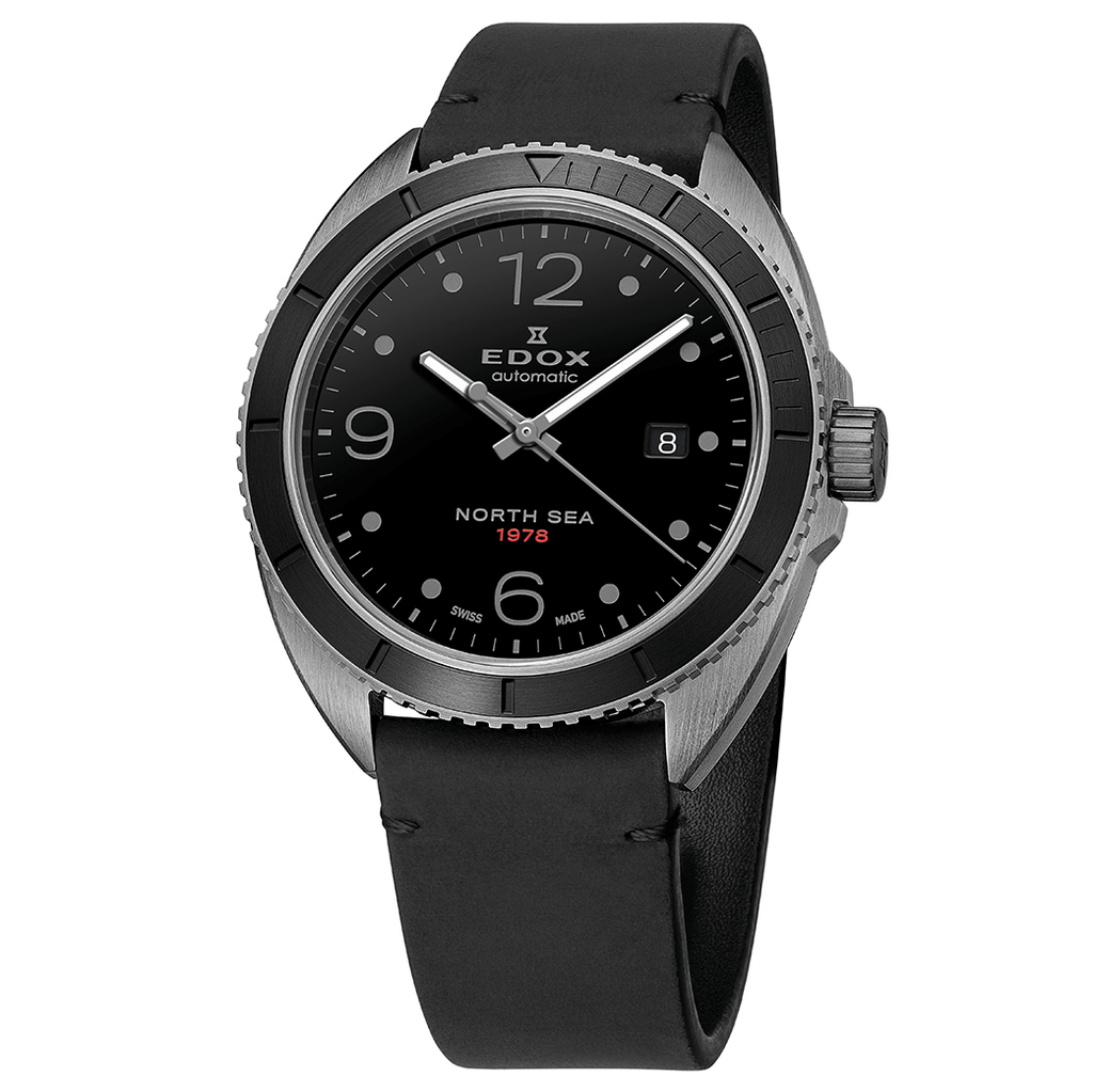 Edox Watch North Sea 1978 Special Edition Black PVD