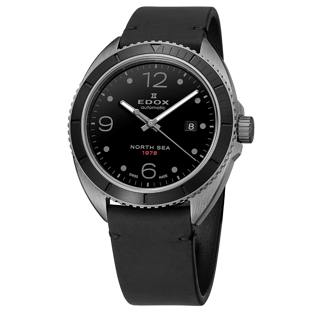 Edox Watch North Sea 1978 Special Edition Black PVD