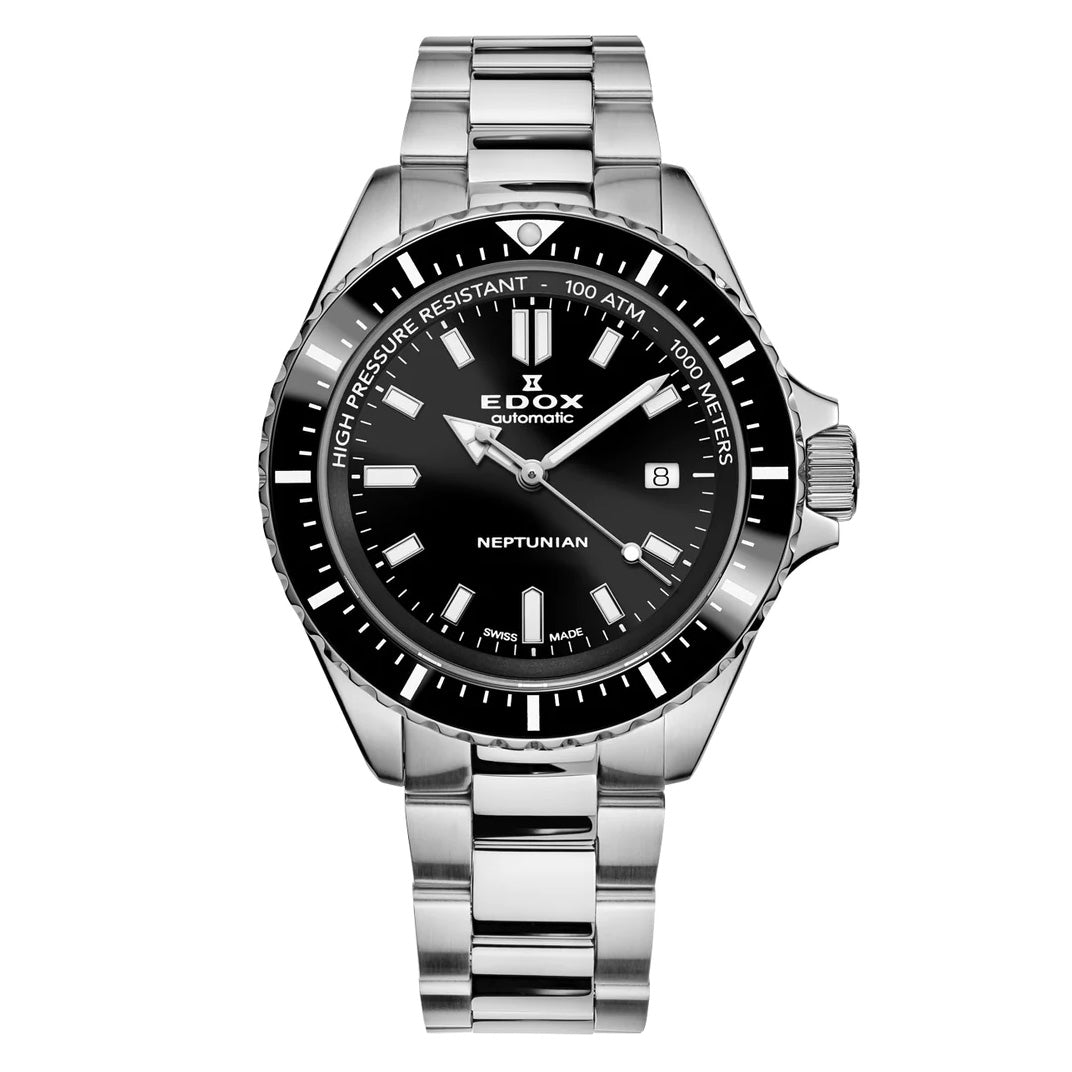 Edox Men's Watch Neptunian Automatic Black