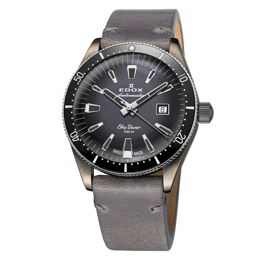 Edox Men's Watch Limited Edition Sky Diver Automatic Grey