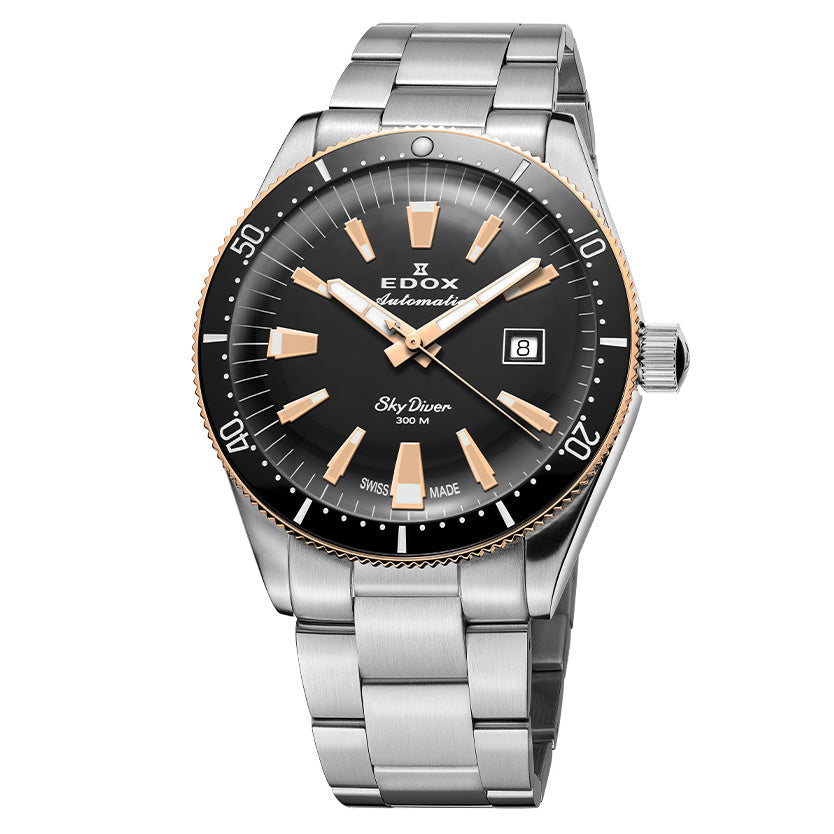 Edox Men's Watch Limited Edition Sky Diver Automatic Black