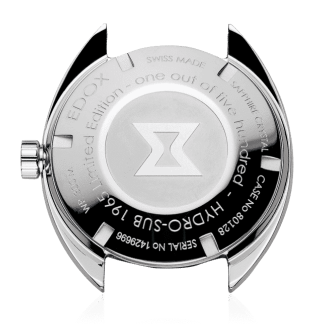 Edox Hydro-Sub Men's Silver Black Watch