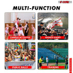 5 Core Megaphone 30W Bull Horn PA Speaker w 800 Yards Range Loud Siren Voice Amplifier Portable