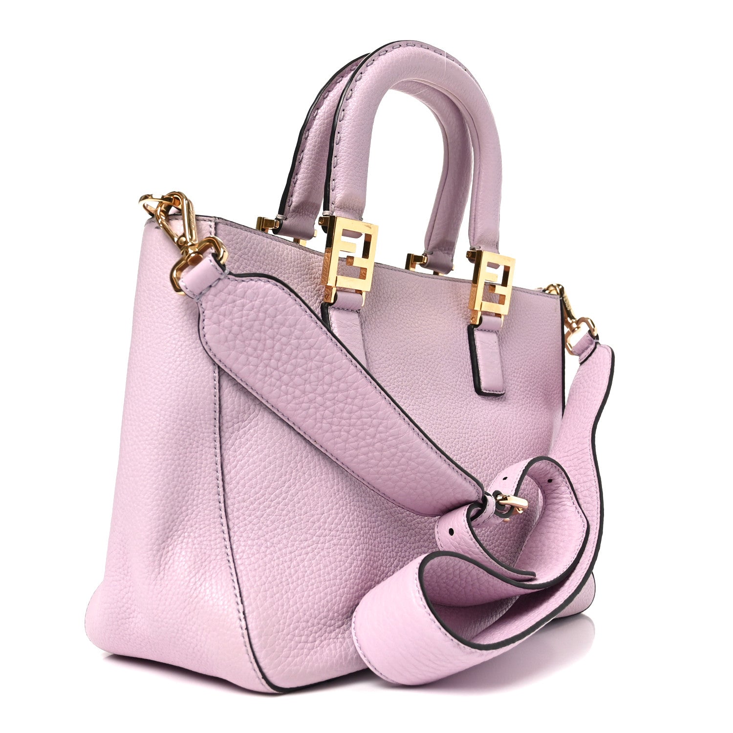 Cuoio Romano Selleria Small FF Tote Cipria