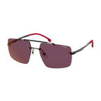 Carrera Men's Sunglasses Rimless Browline Red Mirror