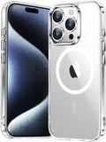Entronix [Magnetic] Case Compatible with iPhone 15 Pro Max - [Hard Back] Thick Clear
