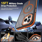 Entronix [Magnetic] Case Compatible with iPhone 16 Pro - Translucent Matte Back w/ Rugged Edges