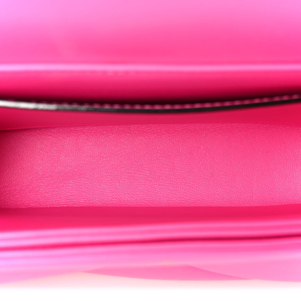 Nappa Monochrome One Stud Chain Clutch Pink PP