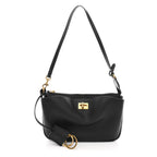 Natural Smooth Calfskin Rodeo Sling Pochette Black