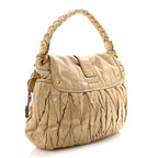 Nappa Matelasse Coffer Hobo Beige