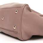 Pebbled Calfskin Small Soho Shoulder Bag Light Pink