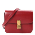 Box Calfskin Teen Classic Box Flap Bag Red