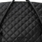 Calfskin Quilted ES Giant Travel Bag Black