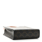 Triomphe Canvas Calfskin Mini Vertical Cabas Tan