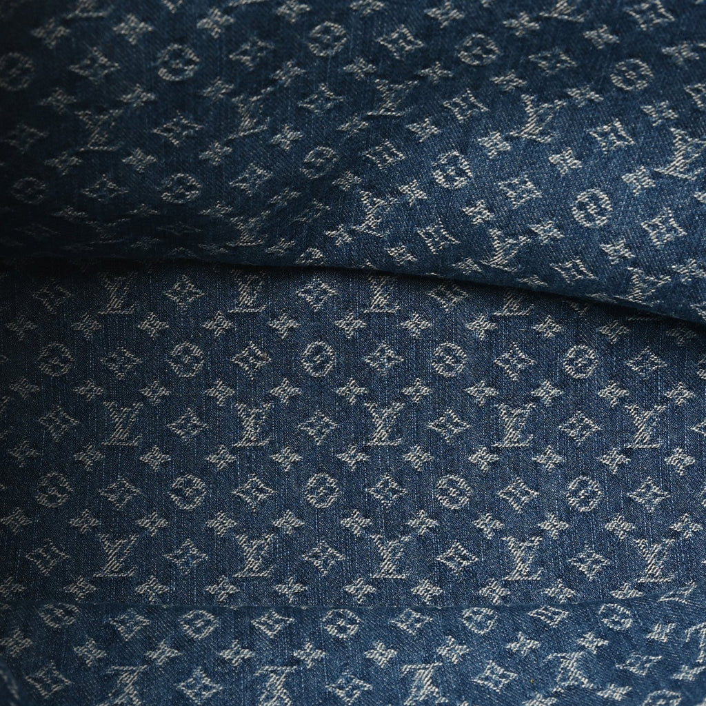 Monogram Denim Neo Neverfull MM Blue