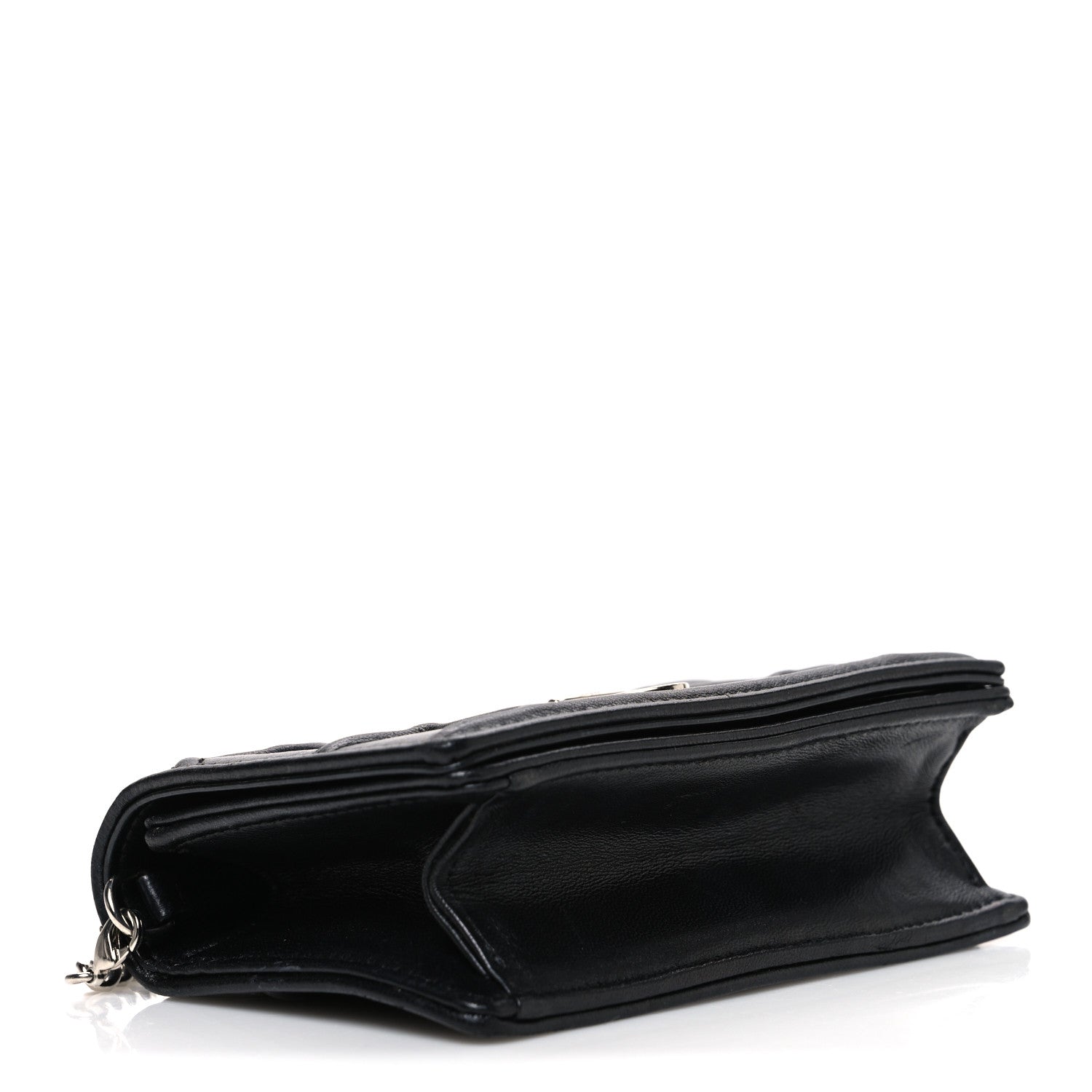 Lambskin Baby Diorama Flap Bag Black