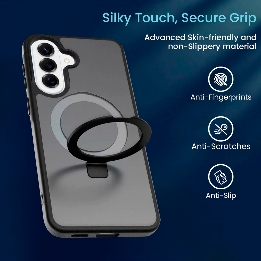 [DIS] Entronix [Magnetic] Case Compatible with Galaxy A26 - Translucent Frosted Matte Gripstand