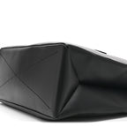 Calfskin Shopper Tote MM Black