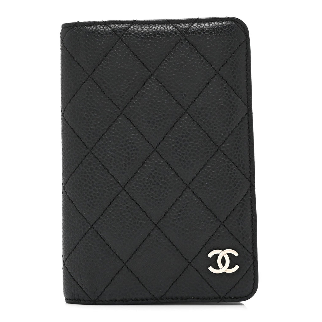 Caviar Quilted Agenda Cover Black
