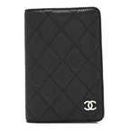 Caviar Quilted Agenda Cover Black