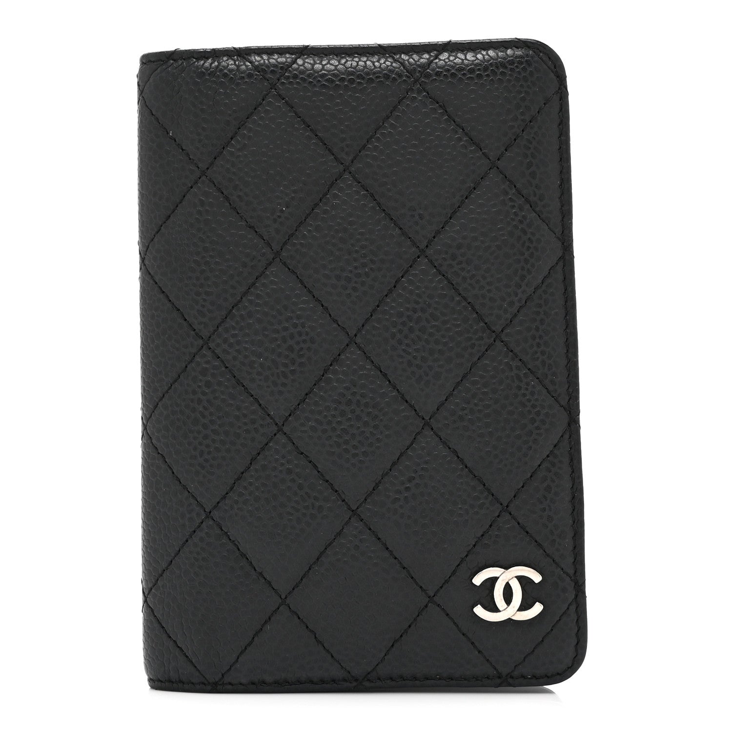 Caviar Quilted Agenda Cover Black
