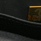 Caviar Quilted Mini Chain Flap Black