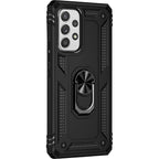 SAHARA - Black Military Kickstand Case with Belt Clip - Samsung Galaxy A53 5G