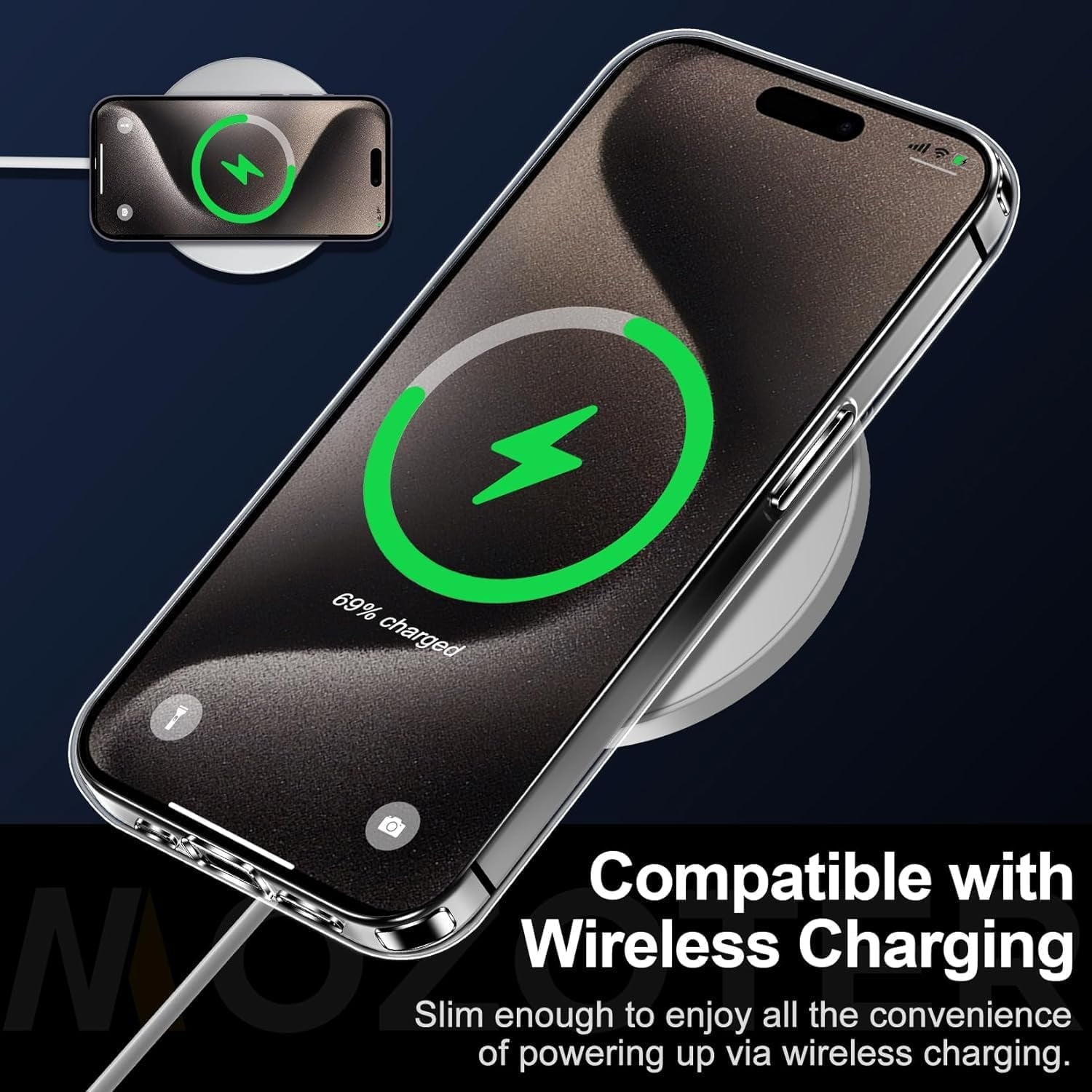 Entronix Bundle Compatible with iPhone 13 Pro - [Hard] Clear Case, 2 Clear Screen Protector & 1 Camera Lens Protector