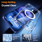 Entronix Bundle Compatible with iPhone 16 - [Magnetic] Clear Case & 2 Clear Screen Protectors
