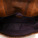 Karung Serpenti Forever Medium Shoulder Bag Brown