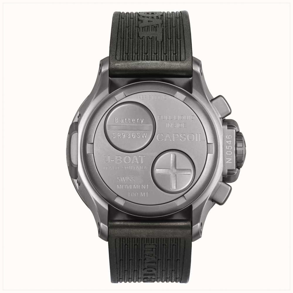 U-Boat Watch Capsoil Chronograph 45 Black Steel