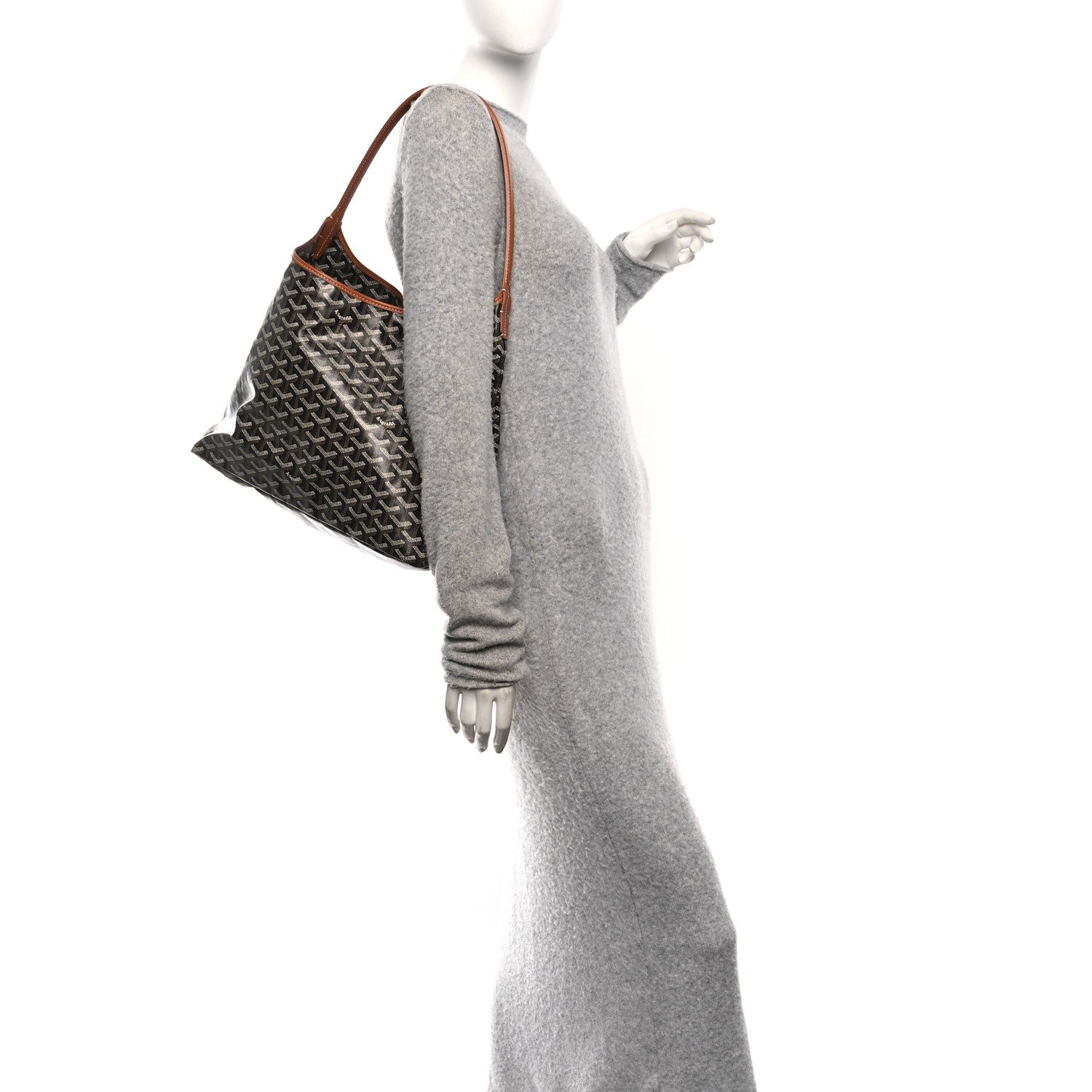 Goyardine Boheme Hobo Black Gold