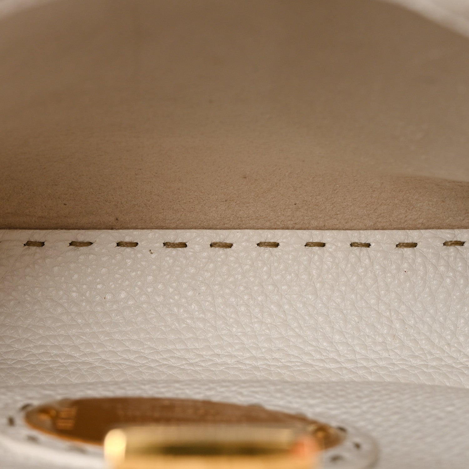 Cuoio Romano Selleria Mini Peekaboo Iconic Satchel White