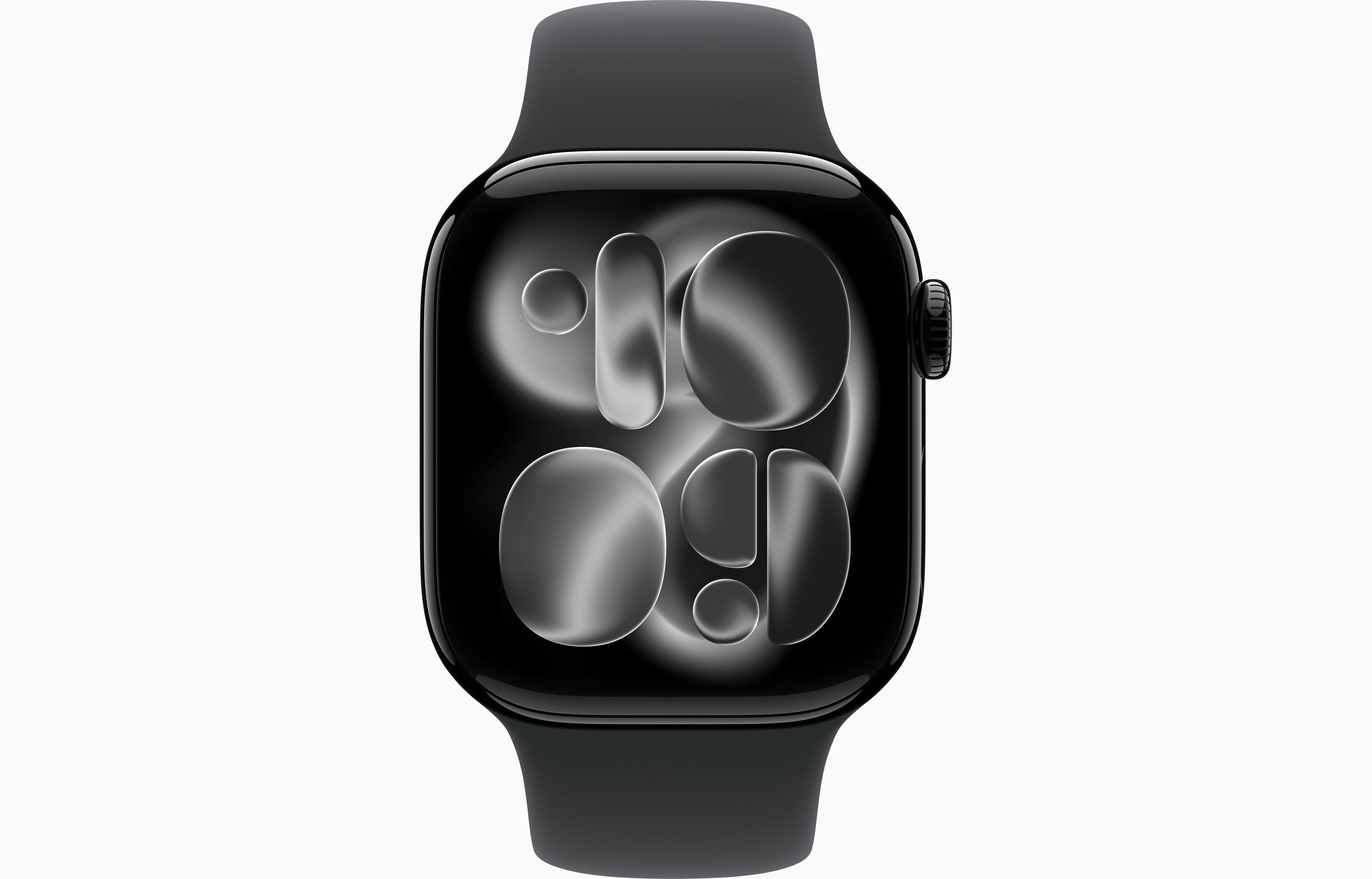 Apple Watch Series 11 GPS 46mm Jet Black Aluminum Case with Black Sport Band