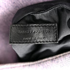 Denim Quilted Medium Loulou Puffer Monogram Chain Satchel Bleached Lilac
