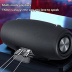 Waterproof Wireless Speaker with Shoulder Strap, Portable Design, Enhanced Stereo Sound and Deep Bass, 40 Hours Playtime