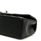 Lambskin Quilted Mini Rectangular Flap Black