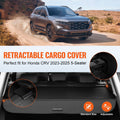Retractable Cargo Cover for Honda, Upgraded Waterproof Trunk Cover Security Shield Shade for Honda CRV 2023-2025 5-Seater, UV Resistant Rear Trunk Cover with Aluminum Alloy & PVC Leather Texture