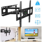 TV Wall Mount Swivel Tilt Full-Motion Articulating Wall Rack For 32in-55in TVs 99lbs Max Bearing Support VESA Up To 400x400mm