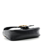 Calfskin Matelasse Super Mini GG Marmont Shoulder Bag Black