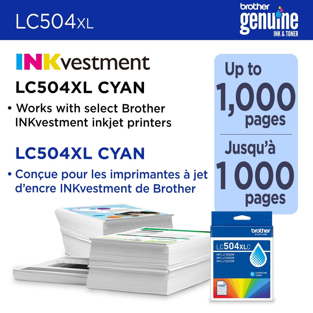 Genuine LC504XLC High Yield Cyan