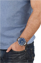 Versace Men's Watch 45mm Greca Chronograph Blue