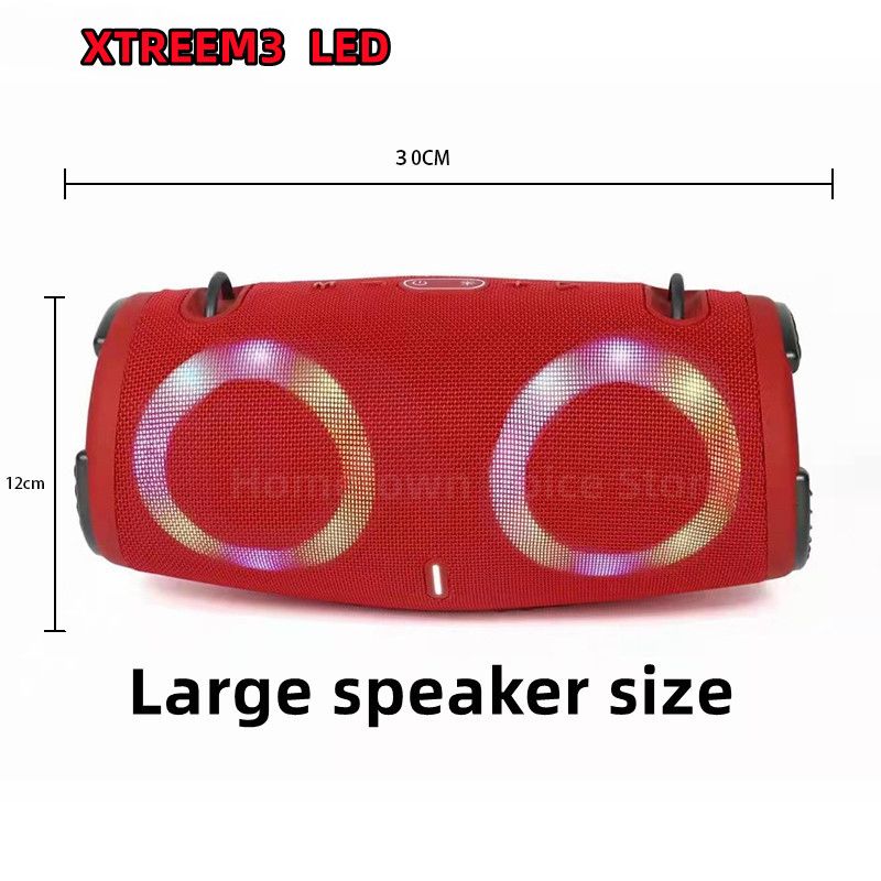 100W high power bluetooth speaker portable RGB colorful light waterproof wireless subwoofer360stereo surround TWS Caixa de som - Large Size