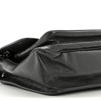 Crinkled Calfskin Matelasse Monogram Medium Niki Chain Satchel Storm