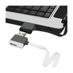 Reiko Micro Usb Piggyback Flat Liberator Usb Cable 3.2Ft In Black