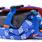 Jersey GG Monogram All Over Sporty Flap Backpack Blue Multicolor