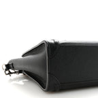 Drummed Calfskin Nano Luggage Black