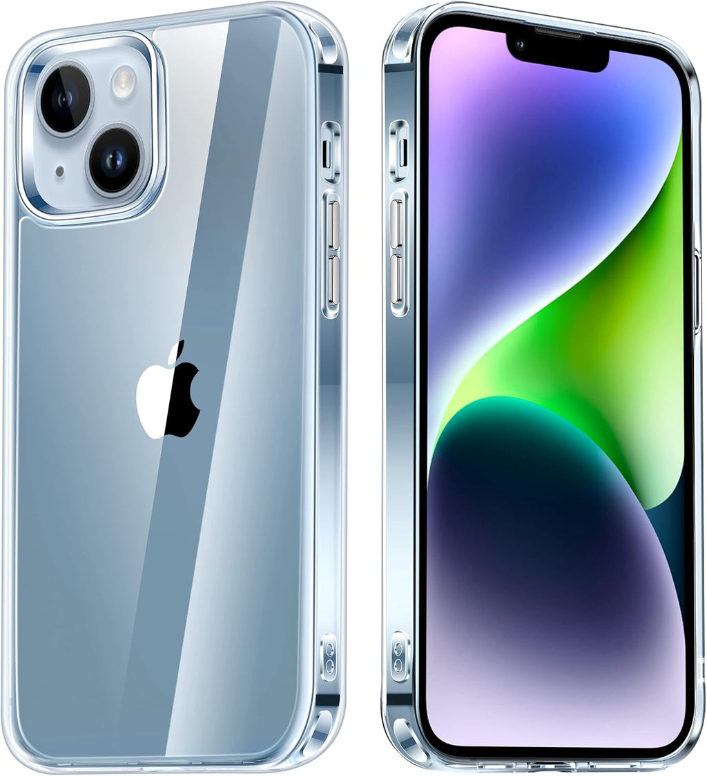 Entronix Case Compatible with iPhone 13 - [Hard Back] Thick Clear