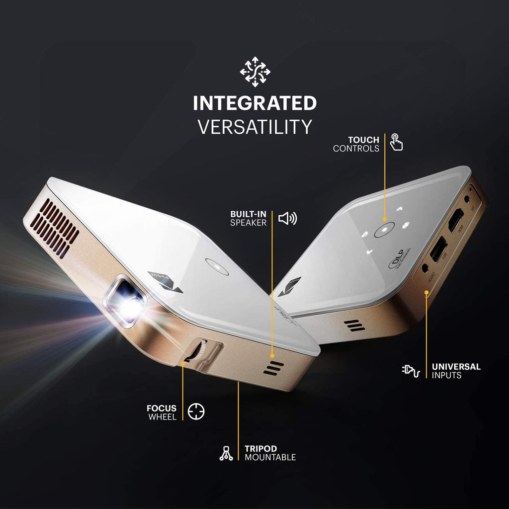 Kodak Luma 350 Pico DLP Smart Projector, Rechargeable Mini Projector with Luma App & Streaming Apps